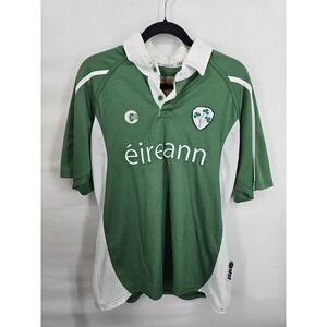 Croker Rugby Ireland Eireann Jersey Green White Shamrock 32 Mens‎ Large RN127198
